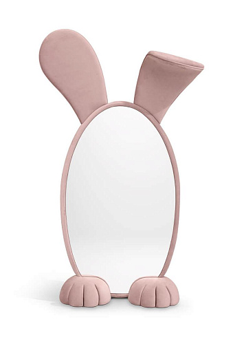 Miroir sur pied Lapin Wonderland