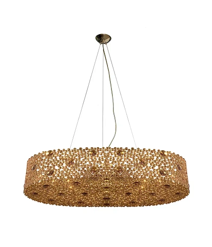 Lustre Éternelle ovale en verre bronze