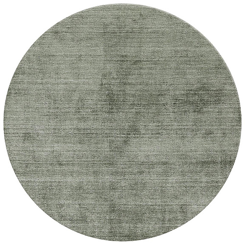 Tapis rond en soie de bambou