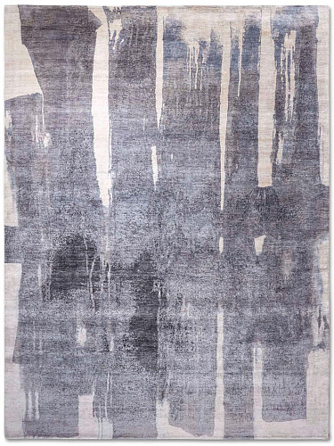 Dark Grey handgeweven vloerkleed
