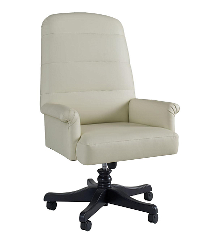 Fauteuil de bureau pivotant crème