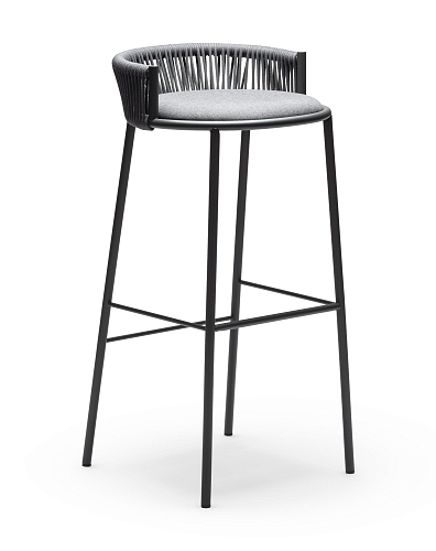 Tabouret de bar d'extérieur Millie SG-80 Gris