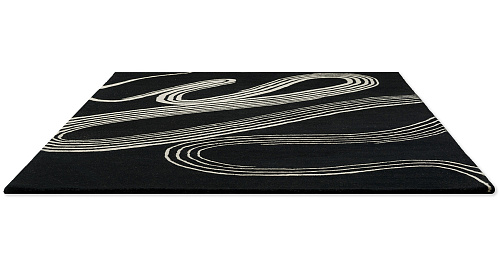 Tapis fait main Decor Flow caviar tufté