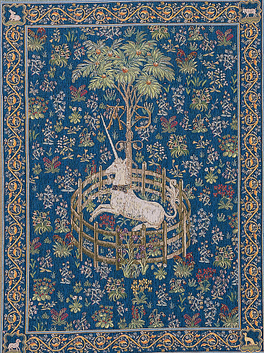 Tapisserie murale Licorne captive