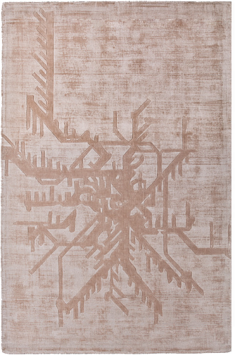 Tapis designer Metro en viscose indienne