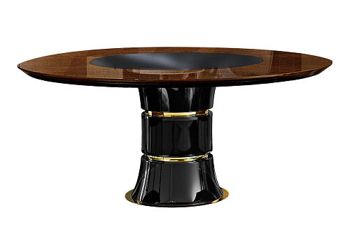 Ambachtelijk gemaakte ronde eettafel