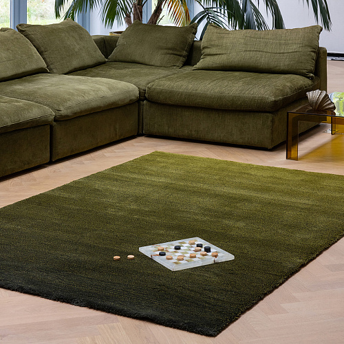 Shade Low olijf/diep bos vloerkleed