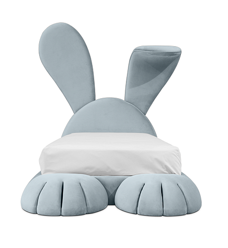 Knuffelig konijn hol bed