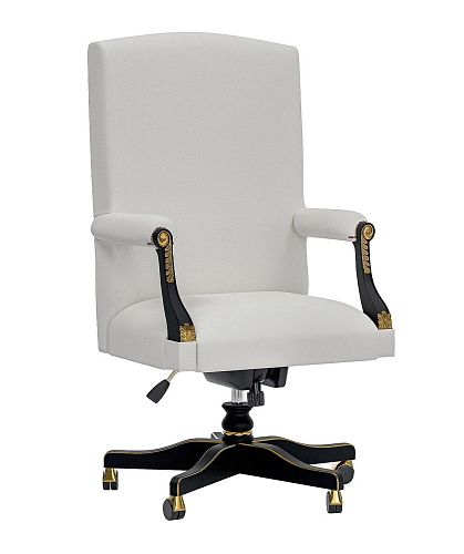 Fauteuil de bureau pivotant en cuir