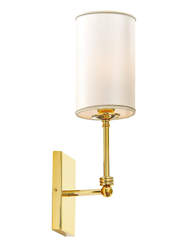 Gouden messing wandlamp met kap