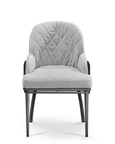 Regal grijze eetstoel
