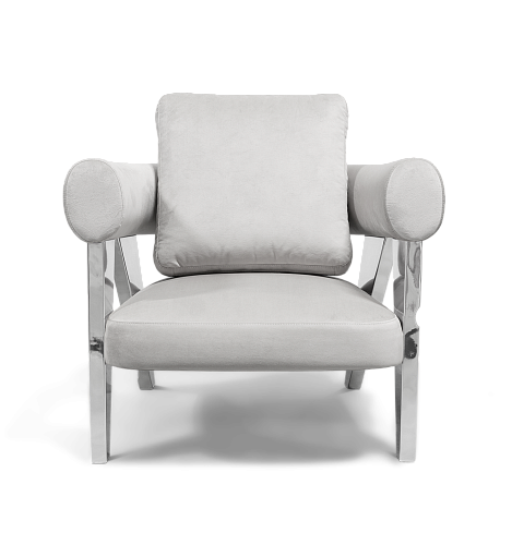 Fauteuil argenté Enigma