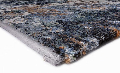 Tapis abstrait tissé à la machine