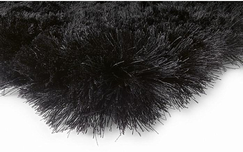 Aster shaggy zwart vloerkleed
