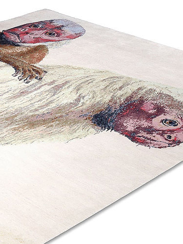 Two Monkeys handgeweven vloerkleed