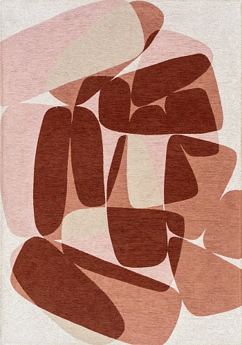 Stones Cherry Mocha vloerkleed