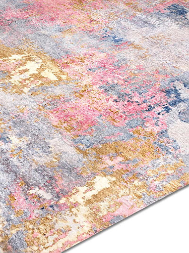 Stereo multi luxe handgeknoopt vloerkleed