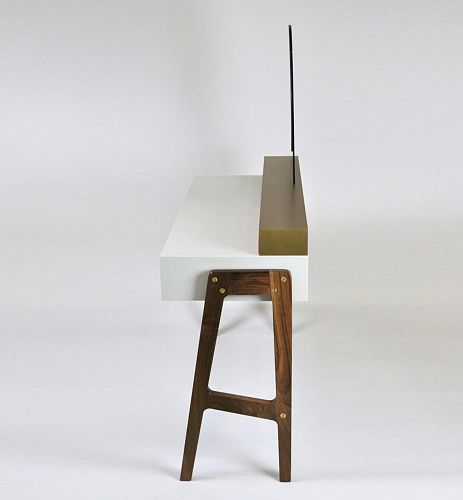 Verfijnde kaptafel met spiegel