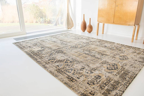 Agha oud goud vloerkleed