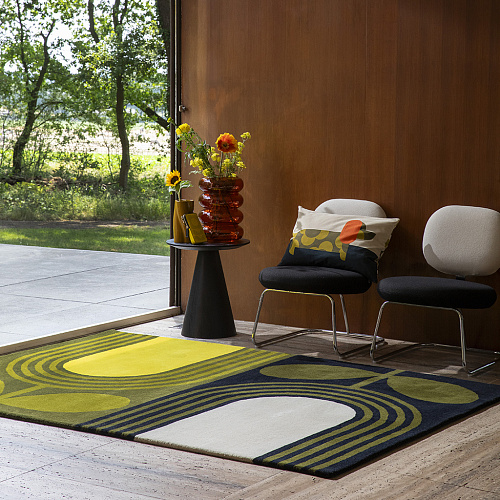 Striped Tulip zeegras designer wollen vloerkleed