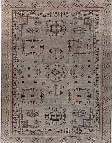 Khotan handgeknoopt wol vloerkleed