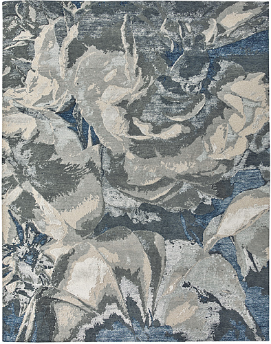 Designer handgeknoopt abstract vloerkleed