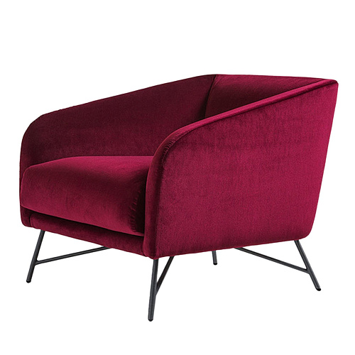 Betty bordeaux fauteuil