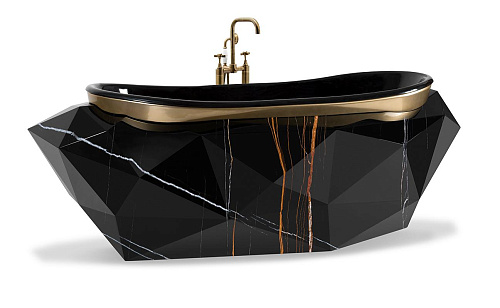 Baignoire Gemstone en marbre composite