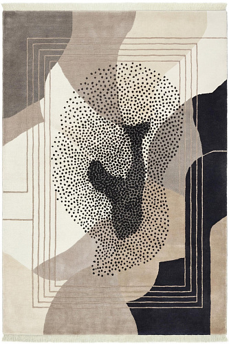 Abstract Figure Mono vloerkleed