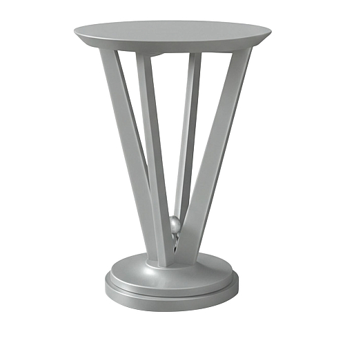 Table d'appoint feuille métallisée