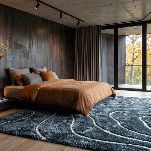 Venere Blue vloerkleed