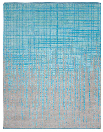 Grid Vendetta aqua vloerkleed