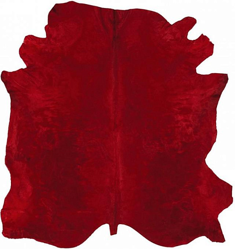 Peau de vache naturelle rouge