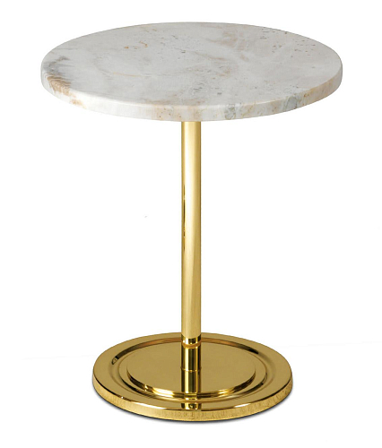 Table d'appoint basse plateau marbre