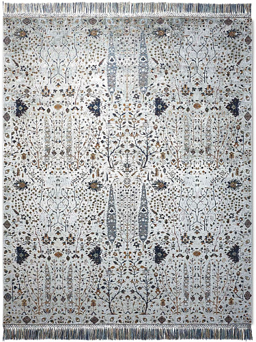Pine Garden Silver luxe vloerkleed