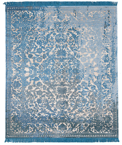 Mauro Angaa marineblauw vloerkleed