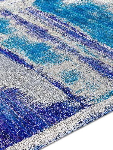 Blue Rust handgeweven vloerkleed