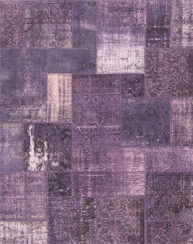 Tapis patchwork lila