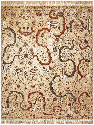 Tapis de luxe Tabriz Yellow