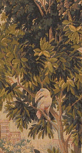 Tapisserie murale Verdure aux oiseaux