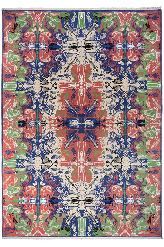 Tapis design tissé main Pied De Poule