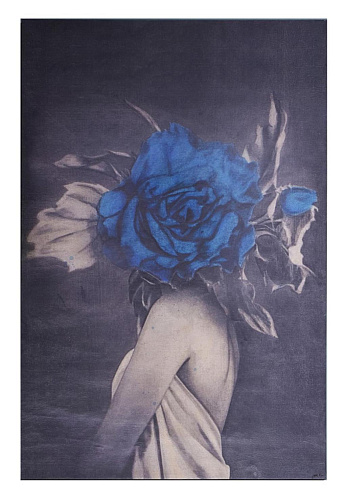 Tableau mural Rose bleue
