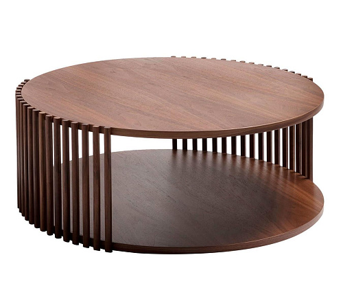 Kleine houten salontafel