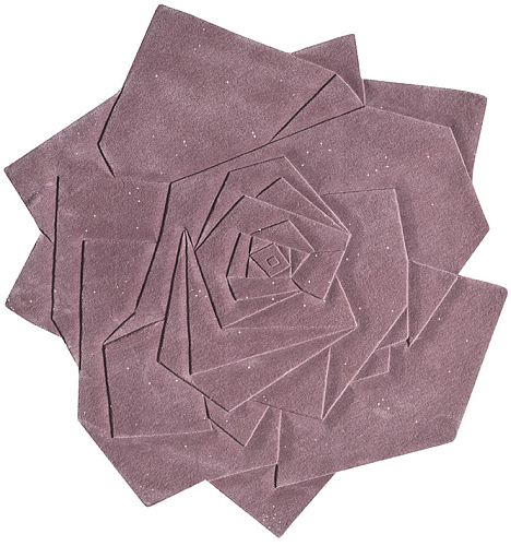 Tapis Rose Flower indien tissé main