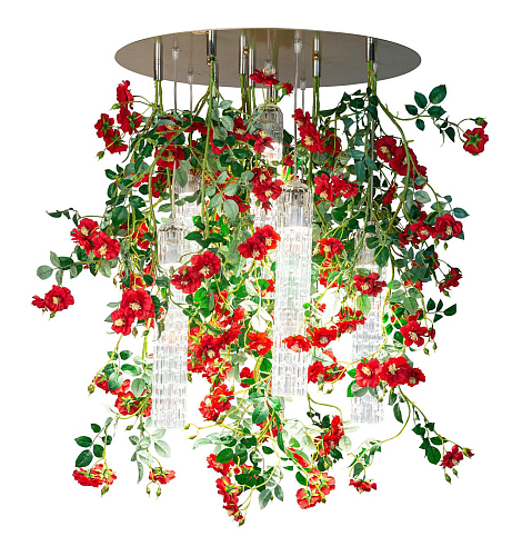 Grand lustre Wil Red Roses