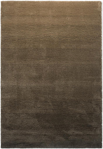 Shade Low beige/donkere chocolade vloerkleed
