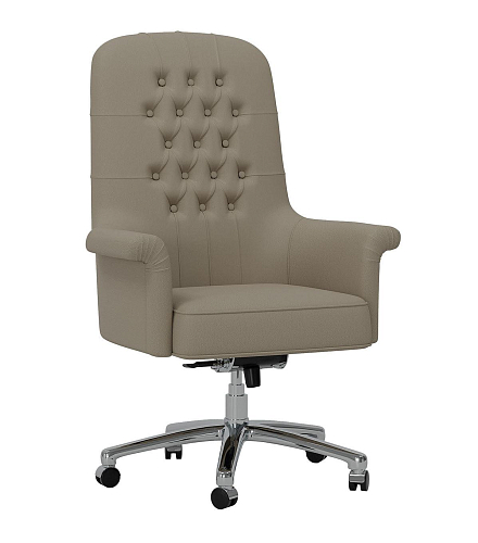 Fauteuil de bureau pivotant capitonné