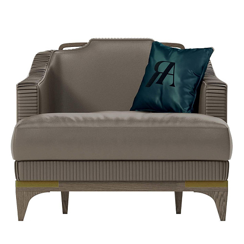 Fauteuil en cuir italien