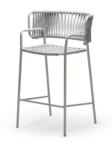 Klot SG zand/grijze tuinstoel