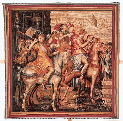 De herauten wandtapijt
